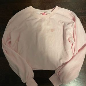 Stoney Clover Lane x Target pink cropped sweatshirt size small